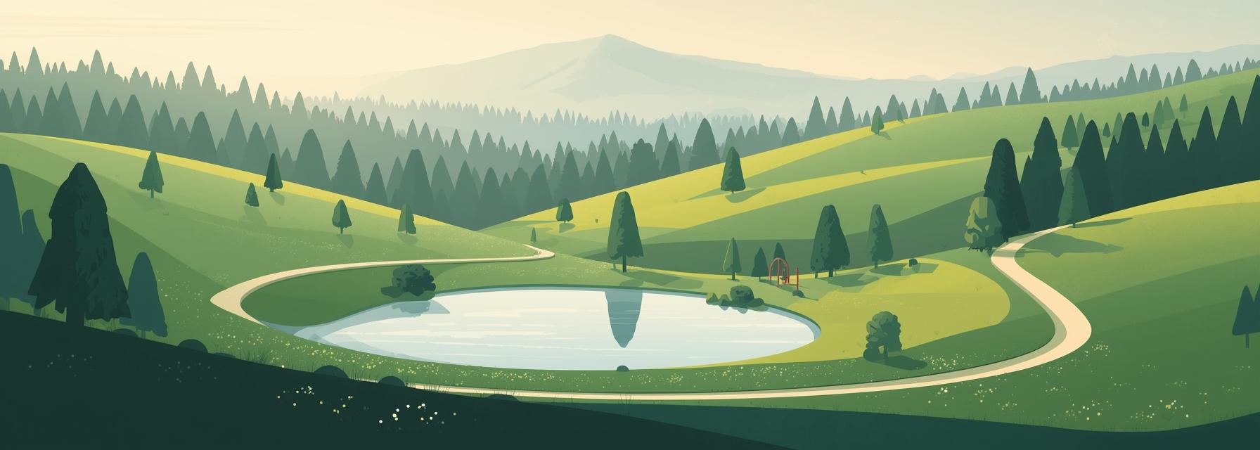Radfahren, Seen, Wälder und Familienspielplätze